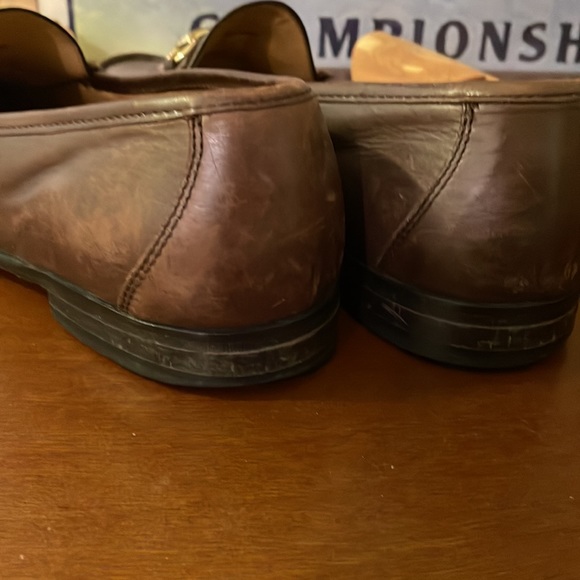 Cole Haan Bit Loafers Men’s size 10 brown leather gold horse bit hardware - Picture 3 of 7